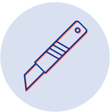 Bıçak simgesinin vektör illüstrasyonu