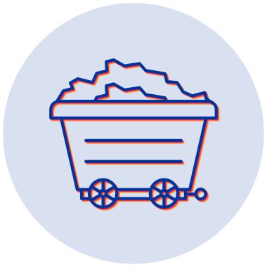 Kömür. Web simgesi basit illüstrasyon