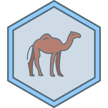 Deve ikonu vektör çizimi