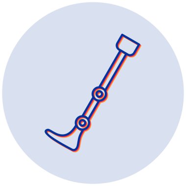 Robot Bacak. Web simgesi basit illüstrasyon