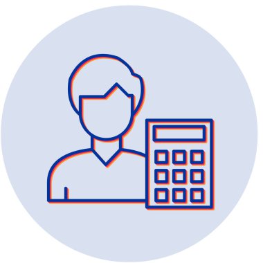 Hesap simgesi vektör illüstrasyonuName