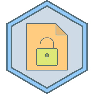 Dosya Koruması. Web simgesi