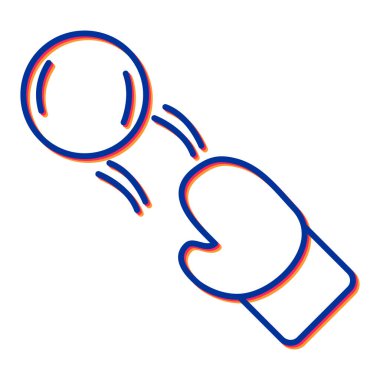 kartopu simgesi, vektör illüstrasyonu basit tasarım oynanıyor