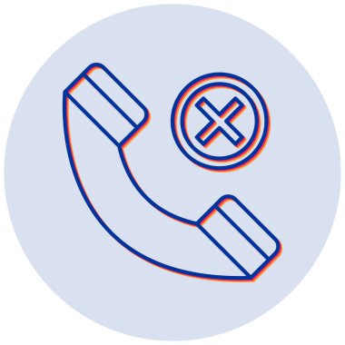 Reddedildi. Web simgesi basit illüstrasyon