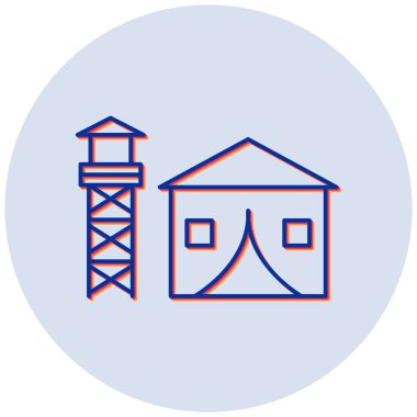 Bir inşaat simgesinin vektör illüstrasyonu