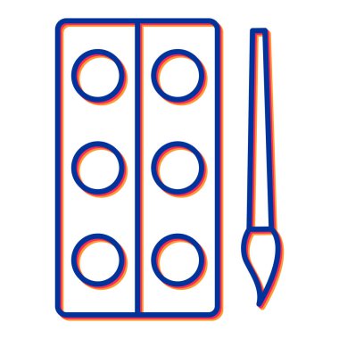 Modern eğitim ikonunun vektör illüstrasyonu