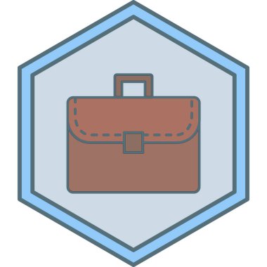 evrak çantası simgesi, vektör illüstrasyonu