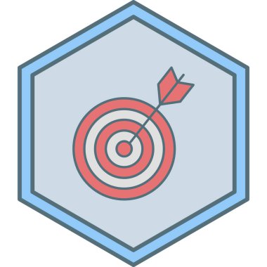 Hedef. Web simgesi basit illüstrasyon