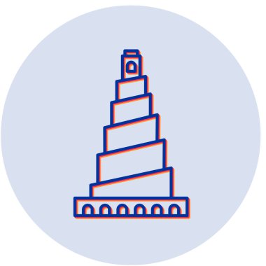 Samarra simgesinin vektör illüstrasyonu