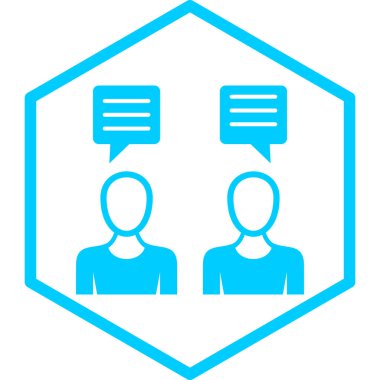 İnsan simgesinin vektör illüstrasyonu