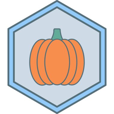 kabak simgesi, vektör illüstrasyonu