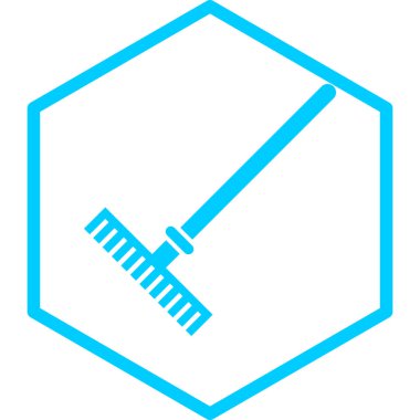 Tırmık simgesinin vektör çizimi