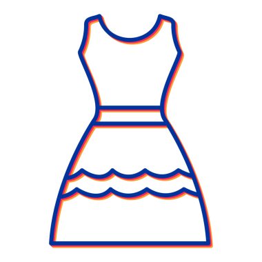 elbise simgesi vektör illüstrasyonu