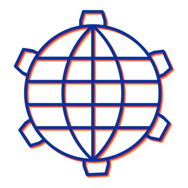 Modern ve teknoloji simgesinin vektör illüstrasyonu