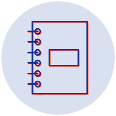 Not defteri. Web simgesi basit illüstrasyon