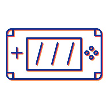 oyun konsolu simgesi. vektör illüstrasyonu