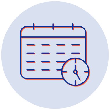 İş Bitiş Tarihi vektör illüstrasyonu