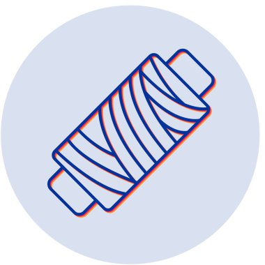 İplik. Web simgesi basit illüstrasyon