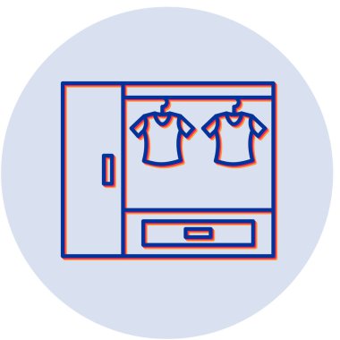 Kostüm simgesi vektör illüstrasyonu