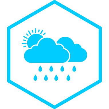 Bulut. Web simgesi basit illüstrasyon