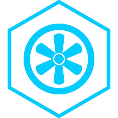 Çiçek işaretinin vektör illüstrasyonu