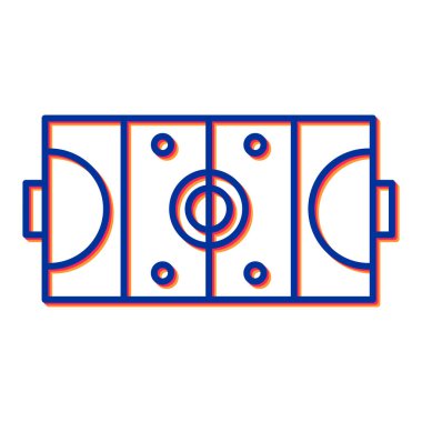 Futbol simgesinin vektör illüstrasyonu