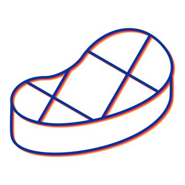 Sosis. Web simgesi basit illüstrasyon