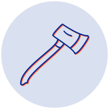 Balta simgesinin vektör illüstrasyonu