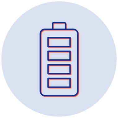 Pil. Web simgesi basit illüstrasyon