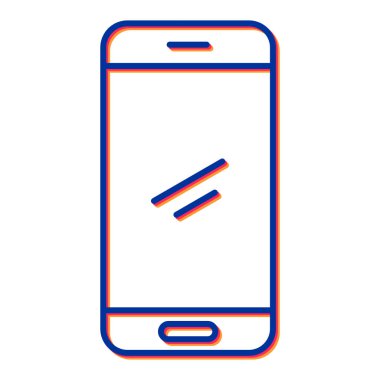 cep telefonu ikonu vektör illüstrasyonu