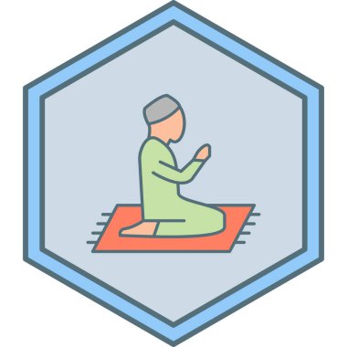 Dua simgesinin vektör illüstrasyonu