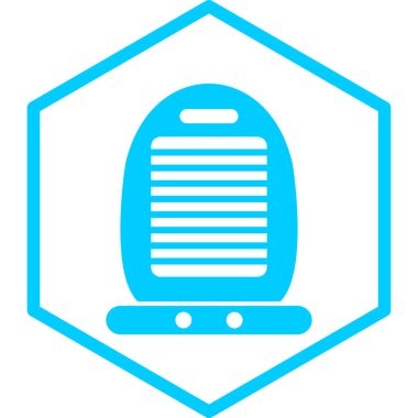 ısıtıcı simgesi, vektör illüstrasyonu basit tasarım