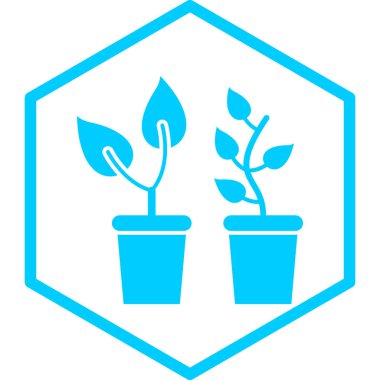 Bitki. Web simgesi basit illüstrasyon