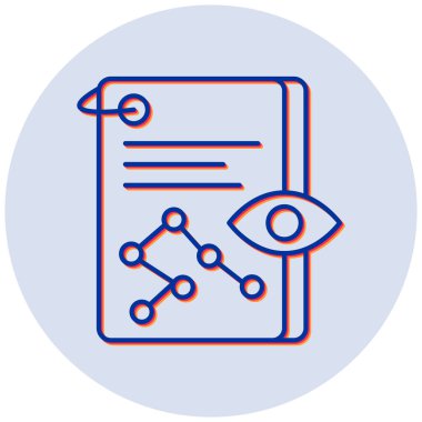 Öngörü simgesi, vektör illüstrasyonu