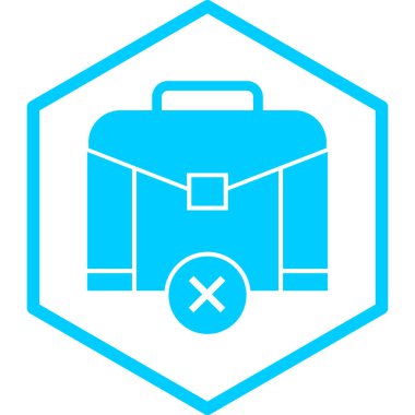 evrak çantası simgesi, vektör illüstrasyonu