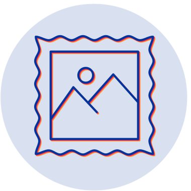 Artwork simgesinin vektör illüstrasyonu