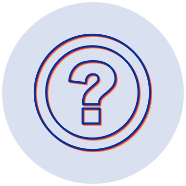 Soru işareti. Web simgesi