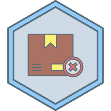 Teslimat. Web simgesi basit illüstrasyon