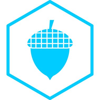 palamut simgesi, vektör illüstrasyonu basit tasarım