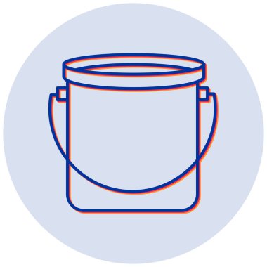 Kova. Web simgesi basit illüstrasyon