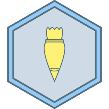 Tek bir kalem simgesinin vektör illüstrasyonu