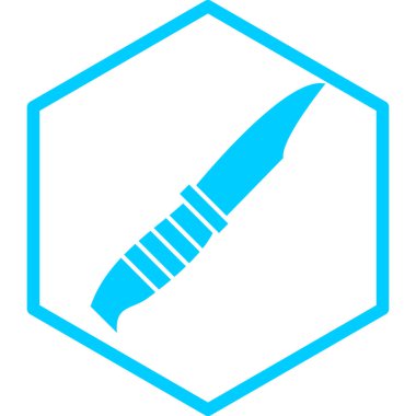 bıçak simgesi, vektör illüstrasyonu basit tasarım