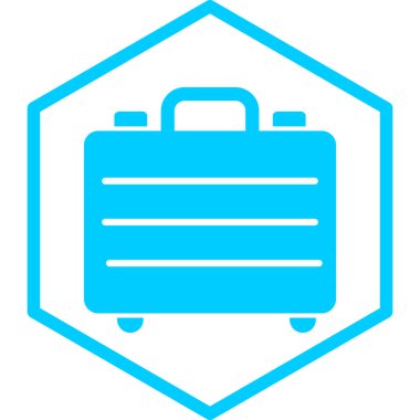 bagaj. Web simgesi basit illüstrasyon