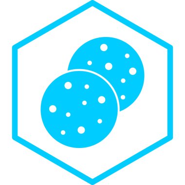 bisküvi simgesi, vektör illüstrasyonu