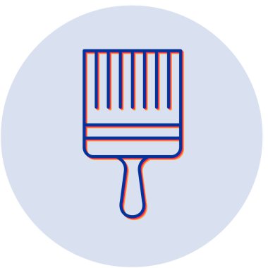 boya fırçası simgesi, vektör illüstrasyonu