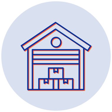 Depo vektör simgesi modern basit tasarım