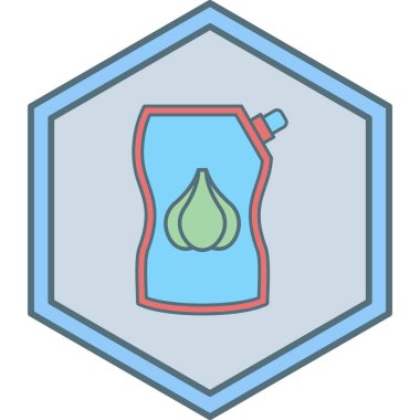 Sos simgesi, vektör illüstrasyonu basit tasarım