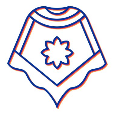 Web, mobil ve bilgi grafikleri için mavi çizgi simgesi. El çizimi vektör izole çizimi.