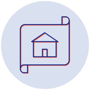 Ayrıntılı plan. Web simgesi basit illüstrasyon