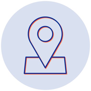 konum. Web simgesi basit illüstrasyon